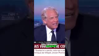 🔥 Dominique de Villepin LANCE un COUP DE GUEULE  Vous NE CROIREZ PAS ce quil dit  😲 Shorts [upl. by Leverett]