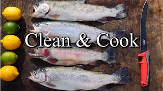 EASIEST WAY To Clean amp Cook RAINBOW TROUT So Delicious [upl. by Enawd]