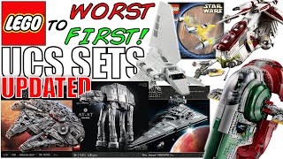 LEGO Worst To First  ALL LEGO Star Wars UCS Sets UPDATED [upl. by Shirlee916]