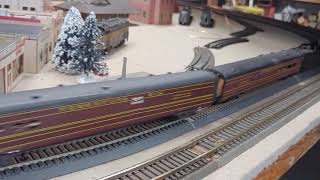 PRR T1 steam engine by Pennline pulling Americsn Beauty Broadway Limited [upl. by Durwyn]