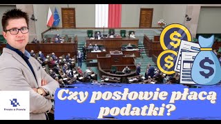 Czy posłowie płacą podatki Komentarz prawnika  shorts [upl. by Ativad845]