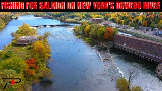 Oswego River Salmon Fishing [upl. by Kunz372]