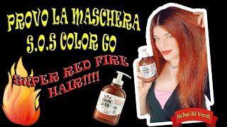 PROVO LA MASCHERA ❤SOS COLOR GO DI ALAMA RAME❤ SUPER RED FIRE HAIR [upl. by Brittney]