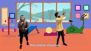 Bam Bam Tam  ENERJİ  SPOR ŞARKISI  OKUL ÖNCESİ ŞARKILARI [upl. by Nelda]