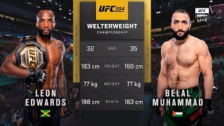 Leon Edwards Vs Belal Muhammed Full Fight Highlights [upl. by Fabian652]