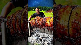 Pineapple 🍍 Stuffed Meatloaf 🍖  ASMR Cooking in Nature [upl. by Balthasar]