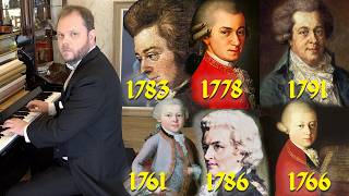 Evolution of Mozart From 5 to 35 Years Old [upl. by Hodgson]