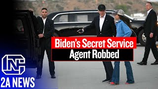 Joe Bidens Secret Service Agent Robbed At Gunpoint While They Visited Gun Controlled California [upl. by Enaile650]