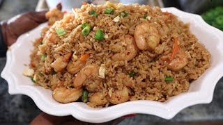 Chinese SHRIMP FRIED RICE recipe under 30 minutes You will never do take out again Mansa Queen [upl. by Enier908]