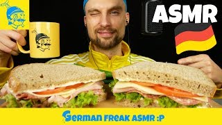 ASMR riesiges Wurstbrot essen 🥪 ASMR Deutsch  GFASMR [upl. by Eldora]