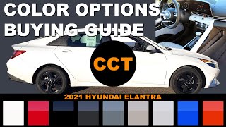 2021 Hyundai Elantra  Color Options Buying Guide [upl. by Enilrae358]