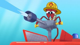 The firefighter  The Adventures of Bernie  Zig amp Sharko  Cartoons for Kids [upl. by Allebram]