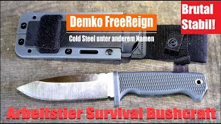 Demko Freereign I Cold Steel I Arbeitstier I brutal stabil I Cooler Allrounder untermesserung [upl. by Meerek]