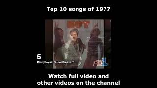 Top 10 songs of 1977 [upl. by Heger]