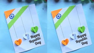 Republic day card making 🇮🇳Republic Day craft 🇮🇳 [upl. by Ramedlav944]