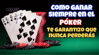 Como ganar siempre en el poker  técnicas para ganar en el poker  como jugar poker  poker [upl. by Dougherty361]