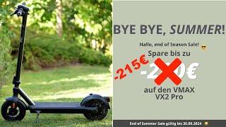 EScooter zum HAMMER PREIS Bis zu 215€ Rabatt für VMAX VX2 PRO durch Summer Sale bis 30092024 [upl. by Nadabas611]