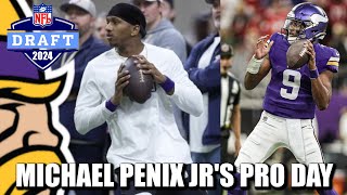 Reaction to Washington QB Michael Penix Jrs MAMMOTH Pro Day [upl. by Nosduh]