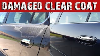 How to repair damaged clear coat AT HOME with SPRAY CANS [upl. by Coretta954]