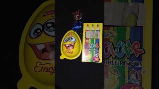 Crown candy chocolate and emogi egg shorts candy kinderjoy youtubeshorts [upl. by Einalem]