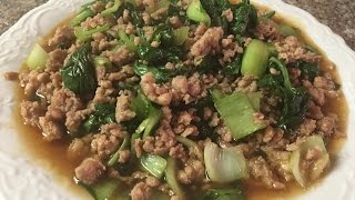 Easy Asian Stir Fried Chicken with Bok Choy Recipe [upl. by Imoyn]