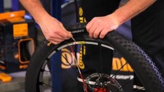 Continental  Tubeless Ready  Preparing the tire [upl. by Oicam]