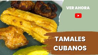 Como hacer tamales  🫔 Tamales cubanos rellenos de chicharrón [upl. by Oirramed]