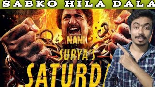 Nani Hindi Dubbed New Release BLOCKBUSTER movie SURYA SATURDAY High BoxOffice Collection FULL REVIEW [upl. by Aicilev]