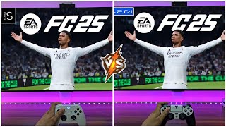 EA FC25 Xbox Series S Vs PS4 Comparison [upl. by Stine]