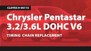 Chrysler Pentastar 3236L DOHC V6 Timing Chain Replacement [upl. by Anairt]