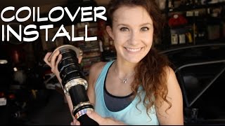 Installing COILOVERS on Project Miata [upl. by Aeslek]