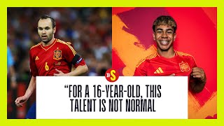 Andres Iniesta showers praise on Lamine Yamal ahead of Euro 2024 final between Spain and England [upl. by Wildee]