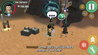 Lego Star Wars The Force Awakens mobile Jakku side mission Scavenger Shakedown [upl. by Ymeon]