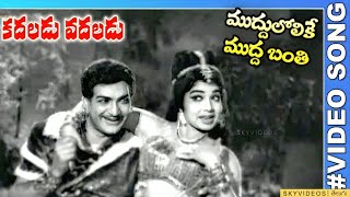 Kadaladu Vadaladu Movie Muddulolike Mudda Banthi Video Song NTR Jayalalitha skyvideostelugu [upl. by Ahser341]