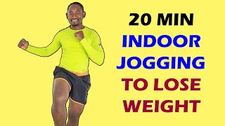 20 Minute Indoor Jogging Exercise to Lose Weight At Home [upl. by Vickey]