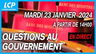 Questions au Gouvernement à lAssemblée nationale  23012024 [upl. by Reivaxe]