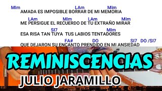 como tocar REMINISCENCIAS de Julio Jaramillo en guitarra acustica tutorial acordes [upl. by Avera956]