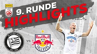 SK Puntigamer Sturm Graz  FC Red Bull Salzburg 9 Runde ADMIRAL Bundesliga 202425 [upl. by Orbadiah]