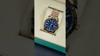 Rolex Skydweller Fluted Bezel Blue Dial and Jubilee Bracelet complete complete with box and papers [upl. by Yesllek410]