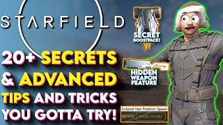 20 Secrets and ADVANCED Tips and Tricks Starfield Doesn’t Want You To Know  Starfield Tips [upl. by Cleti]