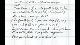 Espaces vectoriels Bac2 science math séance9 [upl. by Atter192]