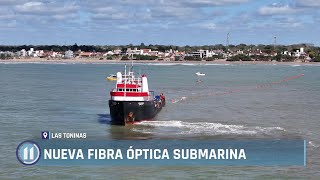 Nueva fibra óptica submarina en Las Toninas [upl. by Erehpotsirhc]