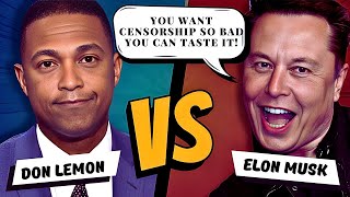 Elon Musk and Don Lemon Heated Debate On Censorship [upl. by Eseneg950]