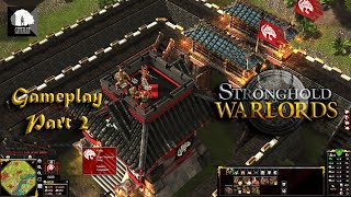 Stronghold Warlords gameplay part 2 tips and tricks guide walkthrough [upl. by Huntley]