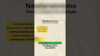 Entenda o Neodarwinismo Evolução Além da Seleção Natural [upl. by Nylakcaj]