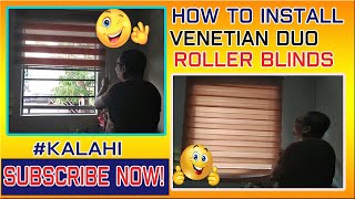 HOW TO INSTALL VENETIAN DUO ROLLER BLINDS [upl. by Asquith]