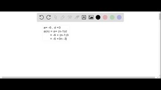 58 Find the nth term of the arithmetic sequence with given first term a and common difference d  … [upl. by Hobard]