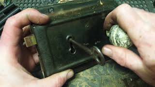 Rim lock latch repair [upl. by Lessard]