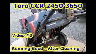 Toro CCR 2450 3650 Carburetor Clean Cleaning Hard Start Not Starting Oil  Bad Gas Problem Vid 3 [upl. by Bessy]