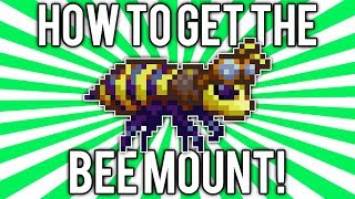 Terraria 124 Bee Mount Honeyed Goggles Summoning Item demizegg [upl. by Demetris391]